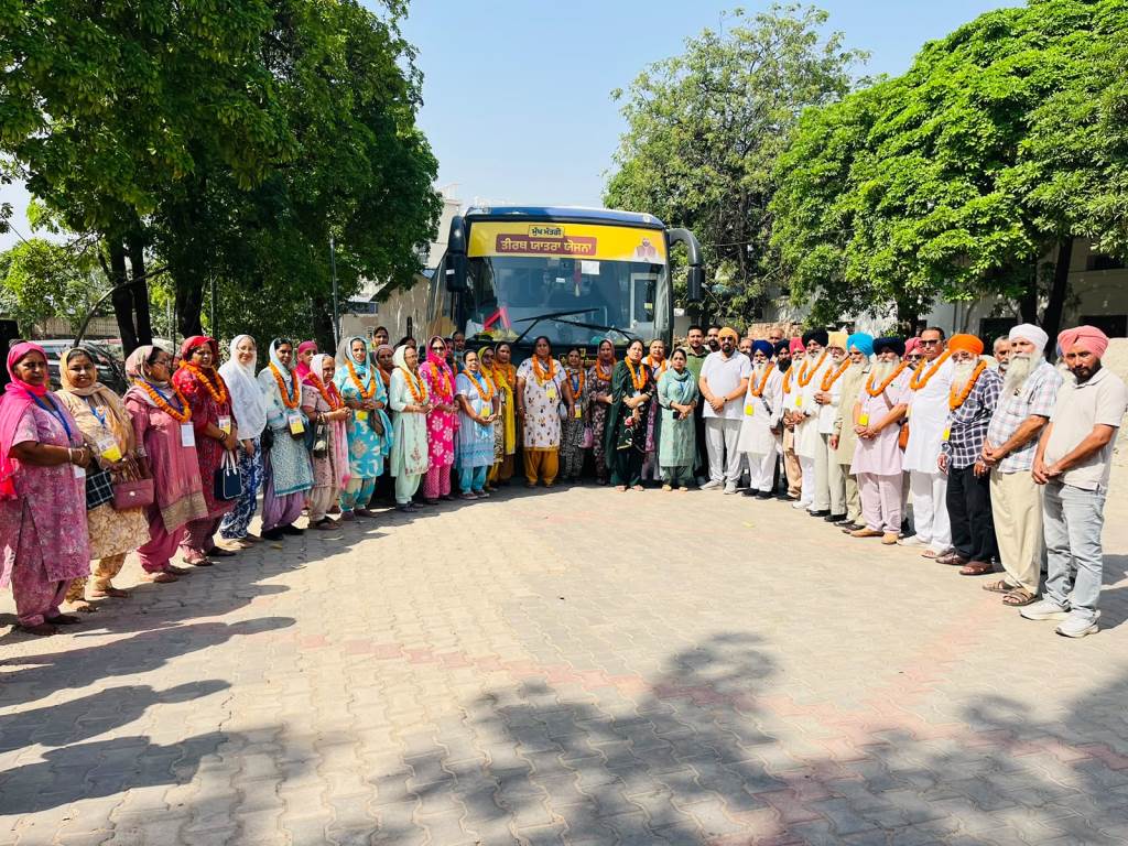 MLA Kuljit Singh Randhawa flags off 53rd and 54th buses under Chief Minister Tirath Yatra Scheme